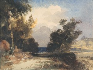 View near Arundel Castle by Thomas Shotter Boys